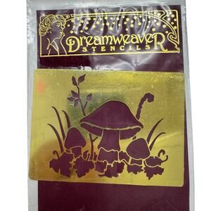 Vintage Mushroom Dreamweave Stencil for Embossing and Stenciling #LL384 Plant